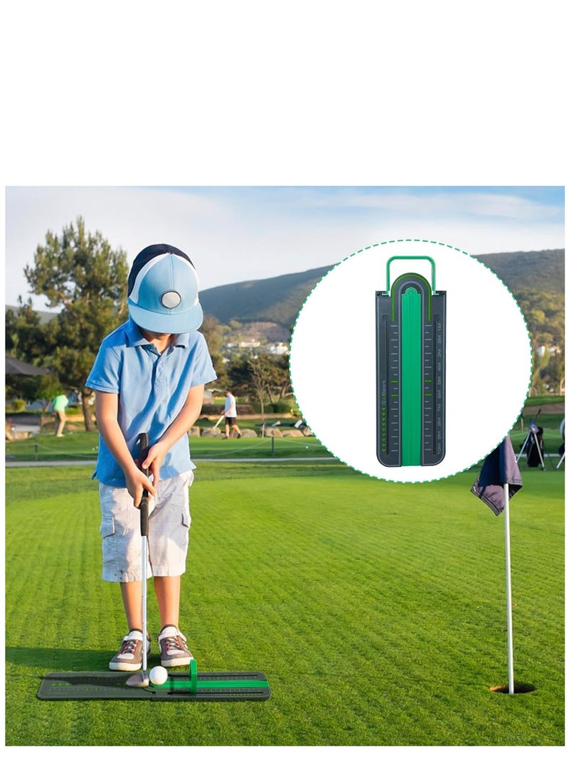 Excefore Golf Precision Distance Putting Drill - Putting Gate Practice Tool, Golf Training Putters, Putting Mirror, Putting Mat, Trainer Aid for Putting Green, Alignment Rail Precision Distance Control  - Image 3