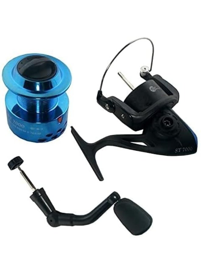 سنارة صيد سمك بطول 3 متر مع بكرة صيد بحجم ST-7000 بسرعة 5.1:1 طول الخيط 300 متر مقاس 0.45 - Image 2