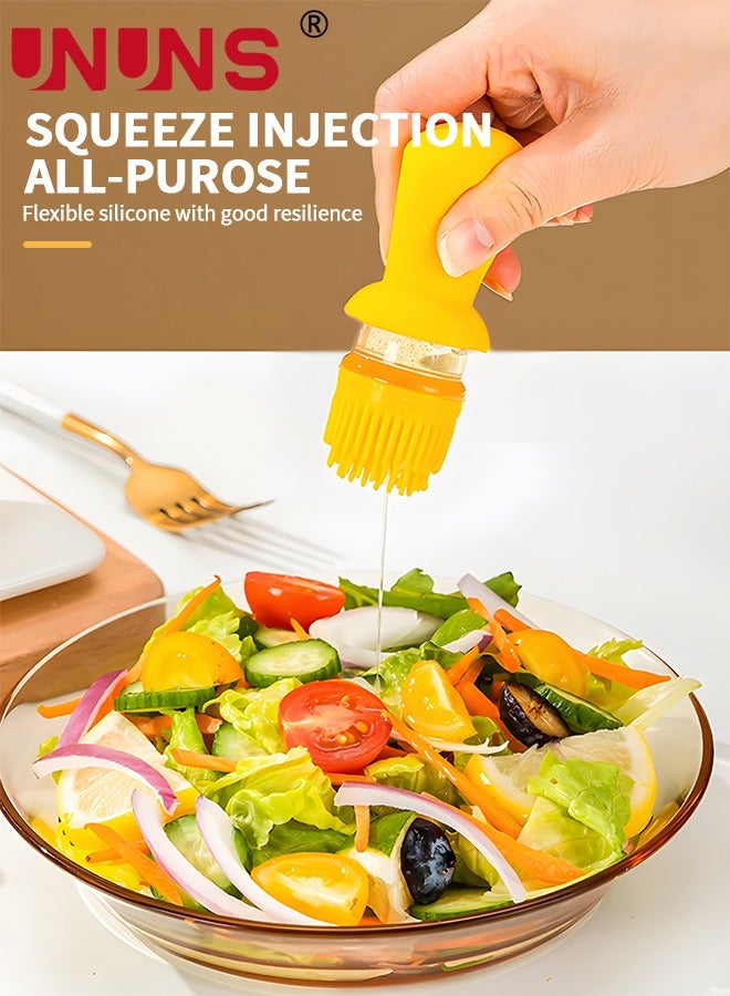 يو إن يو إن أس Oil Dispenser Bottle,Dropper Measuring Oil Dispenser Bottle 500ml With Silicone Brush 2 In 1,For Kitchen Cooking,Frying,Baking,BBQ Pancake,Air Fryer,Marinating - Image 5