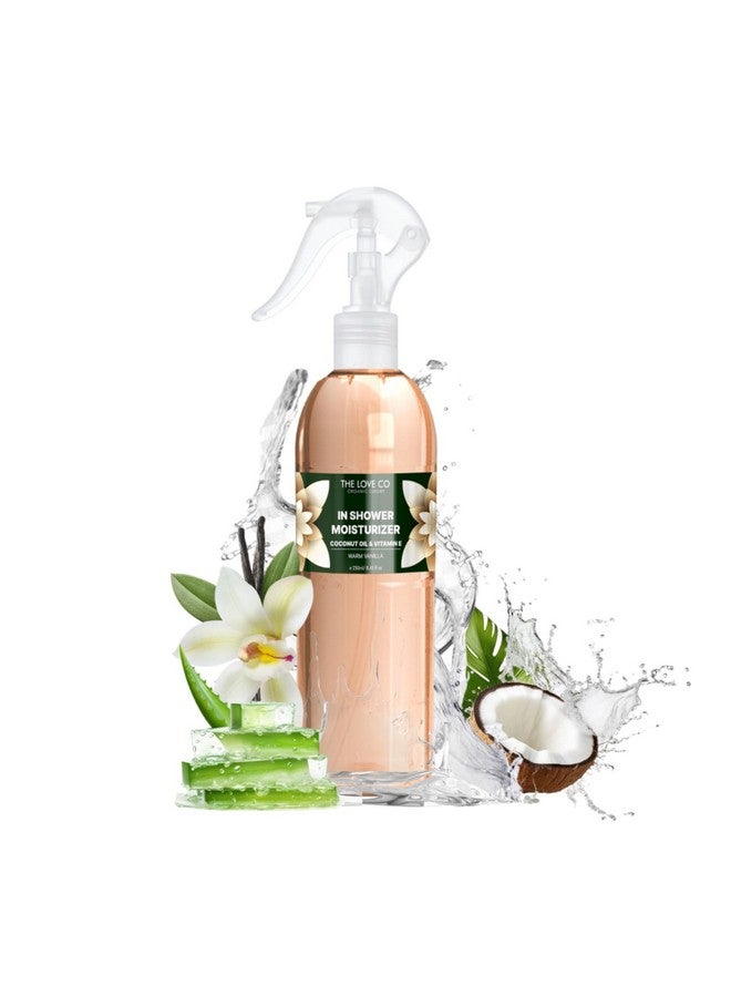 THE LOVE CO. The Love Co Warm Vanilla Inshower Moisturizer For Dry Skin Antiblemish Even Skin Tone 100% Natural Nongreasy Formula Suitable For All Skin Types Luxurious Skincare 250Ml - Image 1