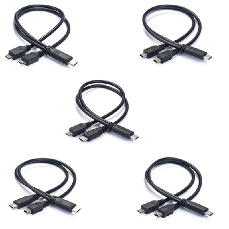 30cm Type C to 5Pin Splitter Charging Cable Optional for Smartphones Tablets Earphones and Small Appliances USB C Power Splitter Cable - Image 5