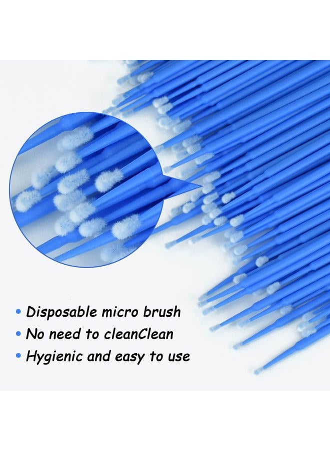CREHODEC 100 Pcs Micro Applicators Brushes, Micro Buds for Eyelashes, Disposable Eyelash Extension Brush for Eyelash Extensions (100PCS, Pink) - Image 3
