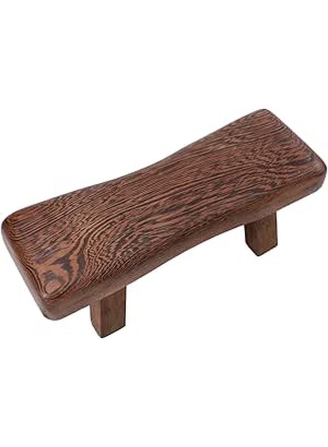 Ergonomic Sauna Pillow Solid Wood Neck Support Cervical Massage for Bed Stool Use - Image 1