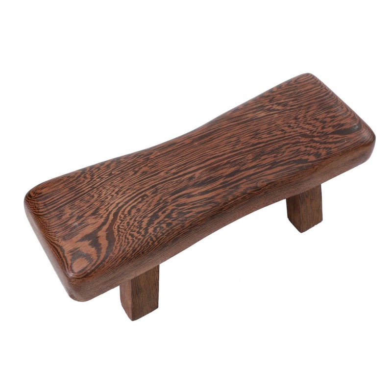 Ergonomic Sauna Pillow Solid Wood Neck Support Cervical Massage for Bed Stool Use - Image 2