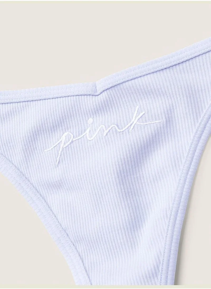 PINK Cotton Thong Underwear
