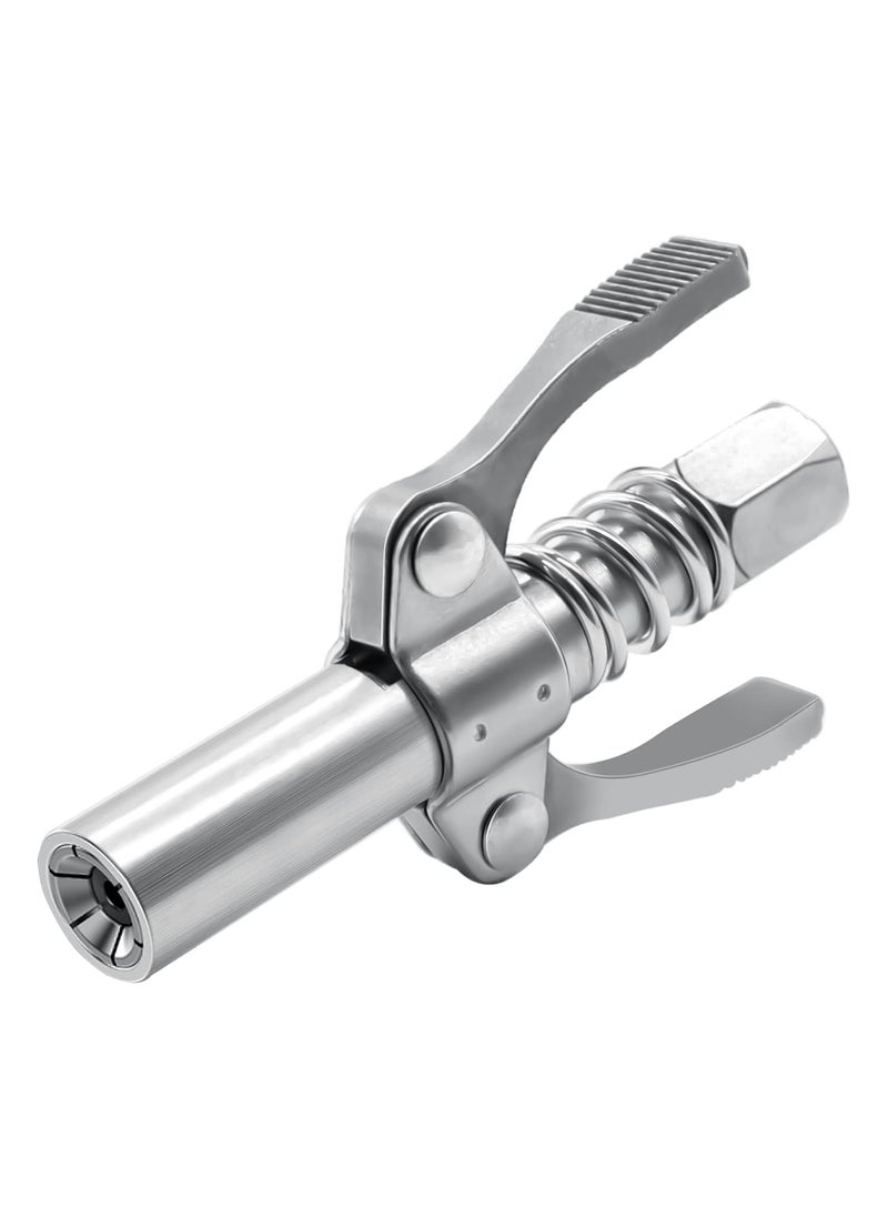 Keaa Grease Gun Coupler Double Handle Quick Lock Release Grease Tips Ends Couplers Rated 10000 PSI Compatible with All Grease Guns 18 NPT Fittings 1PC  - Image 1