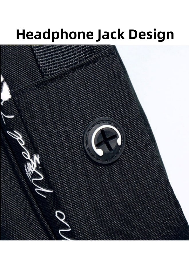 حقيبة كروس عصرية للجنسين، حقيبة كتف للرجال/النساء متباينة، حقيبة كتف، حقيبة جانبية، حقيبة حمل، حقيبة هاتف للركاب اليومي/الحرم الجامعي، حقيبة صغيرة للفتيات/الأولاد/المراهقين/الطلاب - Image 3