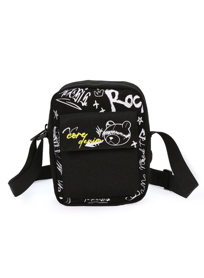 حقيبة كروس عصرية للجنسين، حقيبة كتف للرجال/النساء متباينة، حقيبة كتف، حقيبة جانبية، حقيبة حمل، حقيبة هاتف للركاب اليومي/الحرم الجامعي، حقيبة صغيرة للفتيات/الأولاد/المراهقين/الطلاب - Image 1