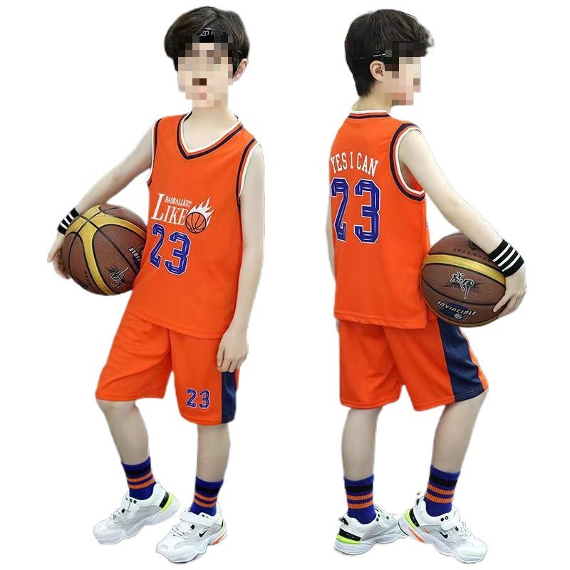 Boys Basketball Suit Suit Summer Thin 2023 New Children'S Sports Summer Clothes Children'S Vest Quick-Drying Clothes - Image 5