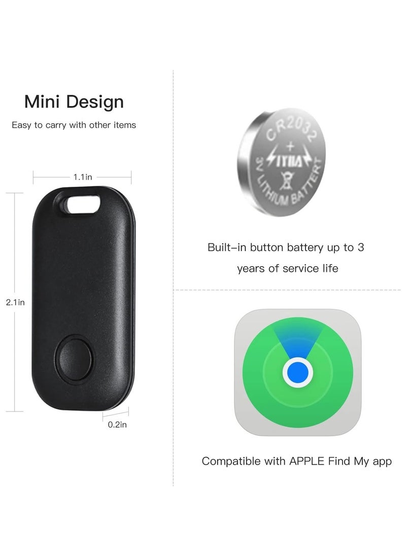 Generic AIYATO  Key Finder Smart Bluetooth Tracker Item Finder Work with Apple Find My Item Locator Key Tracker Global Positioning Black  - Image 2
