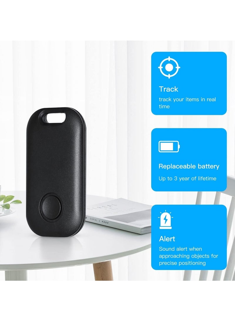 Generic AIYATO  Key Finder Smart Bluetooth Tracker Item Finder Work with Apple Find My Item Locator Key Tracker Global Positioning Black  - Image 4