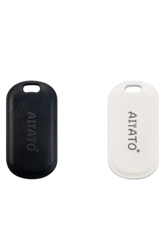 AIYATO  Key Finder Smart Bluetooth Tracker Item Finder Work with Apple Find My Item Locator Key Tracker Global Positioning Black  - Image 2