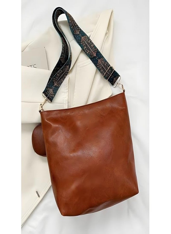 HaveGlam Brown Korean Extra Pouch Handbag | Office Handbag for Women | Work Tote with Designer Shoulder Strap | Brown - Image 4