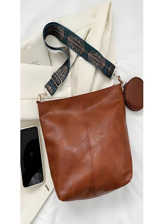 HaveGlam Brown Korean Extra Pouch Handbag | Office Handbag for Women | Work Tote with Designer Shoulder Strap | Brown - Image 5