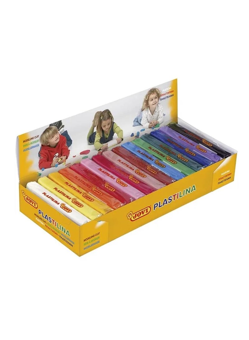 JOVI 15 قطعة من طين تشكيل بلاستيلينا متعدد الألوان 150 جرام لكل قطعة - Image 1