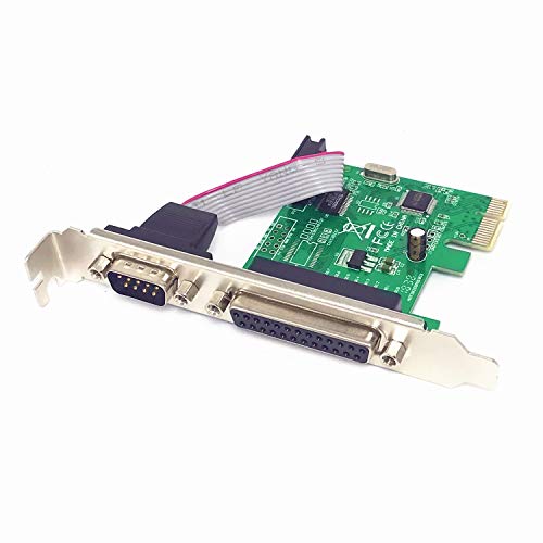 ELIATER PCIe Combo Serial Parallel Expansion Card PCI Express to Printer LPT Port RS232 Com Port Adapter IEEE 1284 Controller Card WCH382 Chip for Desktop PC Windows 10 with Low Bracket - Image 4