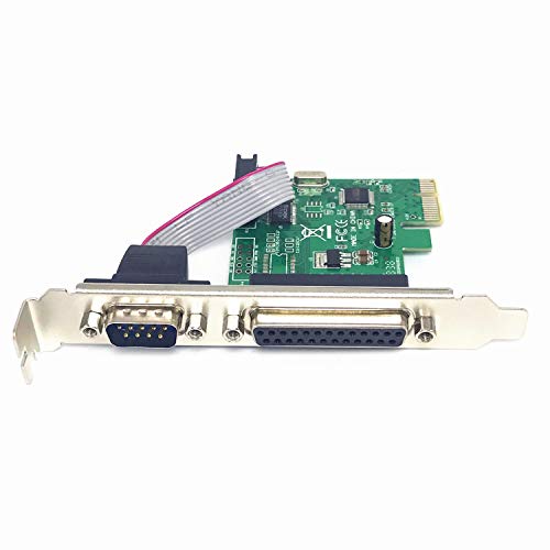 ELIATER PCIe Combo Serial Parallel Expansion Card PCI Express to Printer LPT Port RS232 Com Port Adapter IEEE 1284 Controller Card WCH382 Chip for Desktop PC Windows 10 with Low Bracket - Image 2