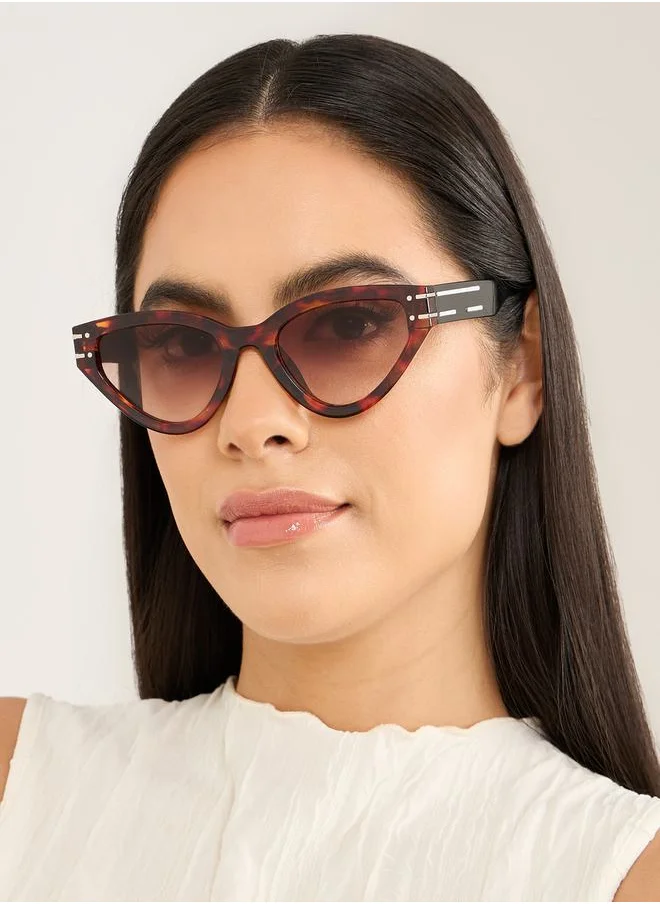 ستايلي Tortoise Cat Eye Sunglasses