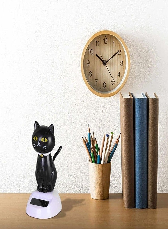 DPWOUM 2Pcs Black Solar CatDoll Dancing Cat,Figure Car Ornament,Dancing Ornaments Solar Powered Car Decoration, Desktop Deco, Gift Window Party Car,Desk Home Furniture for Display,Learning and Education，Kits - Image 3