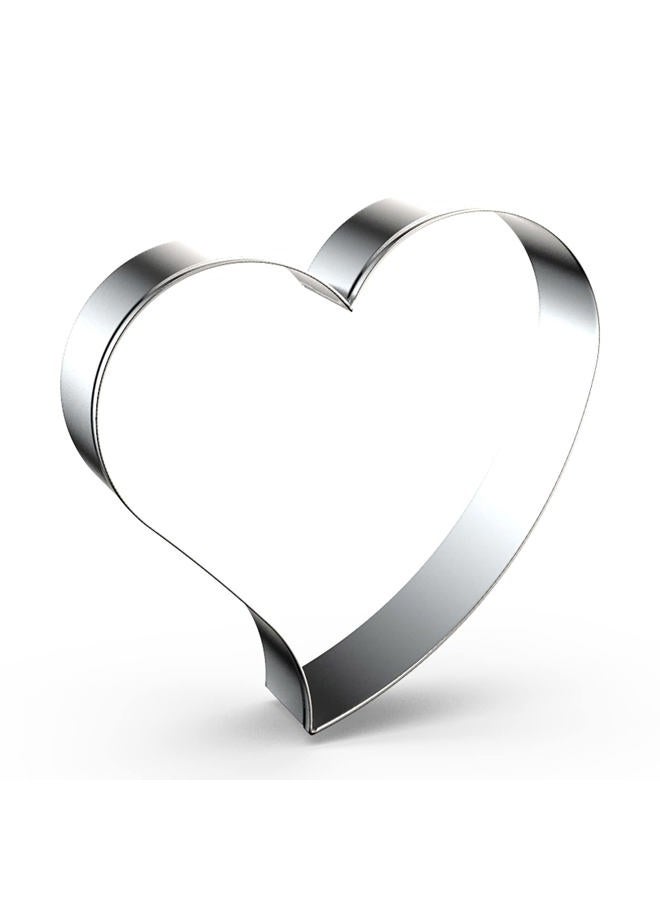 QAAQS Heart Cookie Cutter Set Large/Small/Mini - 5 Inch, 4 Inch, 3 Inch, 2 Inch - 4 Piece Valentine's Heart Shaped Cookie Cutters Shapes Biscuit Molds for Baking - Stainless Steel - Image 4