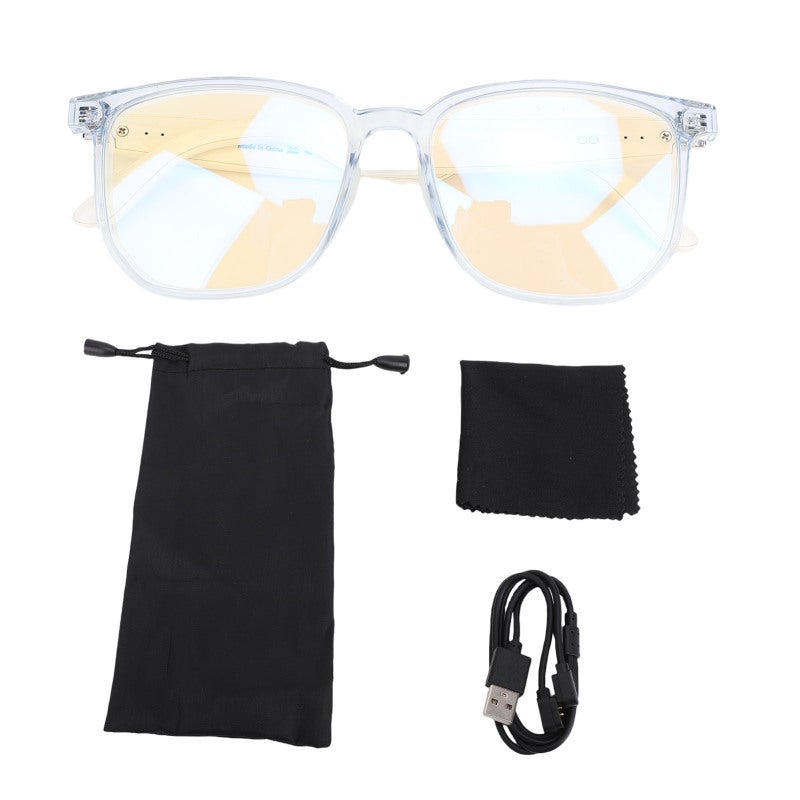 Bluetooth 5.4 Smart Glasses Blue Light Protection with AI Voice Helper - Touch Control Wireless Photography Control for Work and Outdoor Activities - Image 1