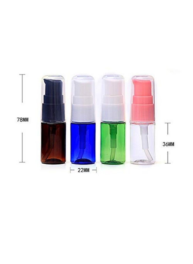 SYBL 10Ml 0.3 Ounce Clear Plastic Lotion Pump Bottle With Pink Press Pump Head Empty Cosmetic Sample Container For Emulsion Face Cream Shampoo Gelpack Of 12 - Image 4