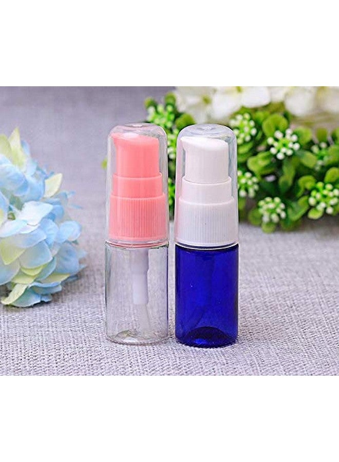 SYBL 10Ml 0.3 Ounce Clear Plastic Lotion Pump Bottle With Pink Press Pump Head Empty Cosmetic Sample Container For Emulsion Face Cream Shampoo Gelpack Of 12 - Image 5