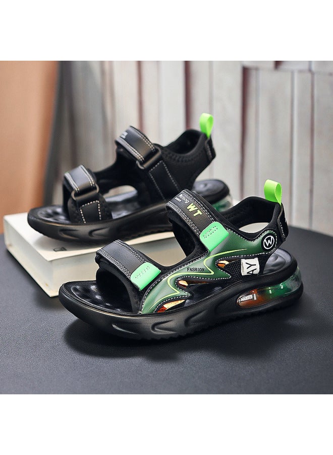 Boys Sandals  New Summer Children's Students Medium And Large Children's Shoes Soft Bottom Air Cushion Beach Shoes Waterproof