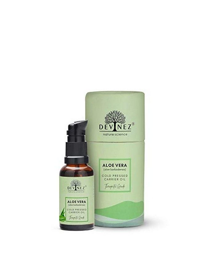 Devinez - Aloe Vera Coldpressed Certified Oil 15Ml With Pump 100% Pure Natural Undiluted Therapeutic Grade For Skin Care Face Acne Scars Hair Care Moisturizer & Dark Circles - Image 1