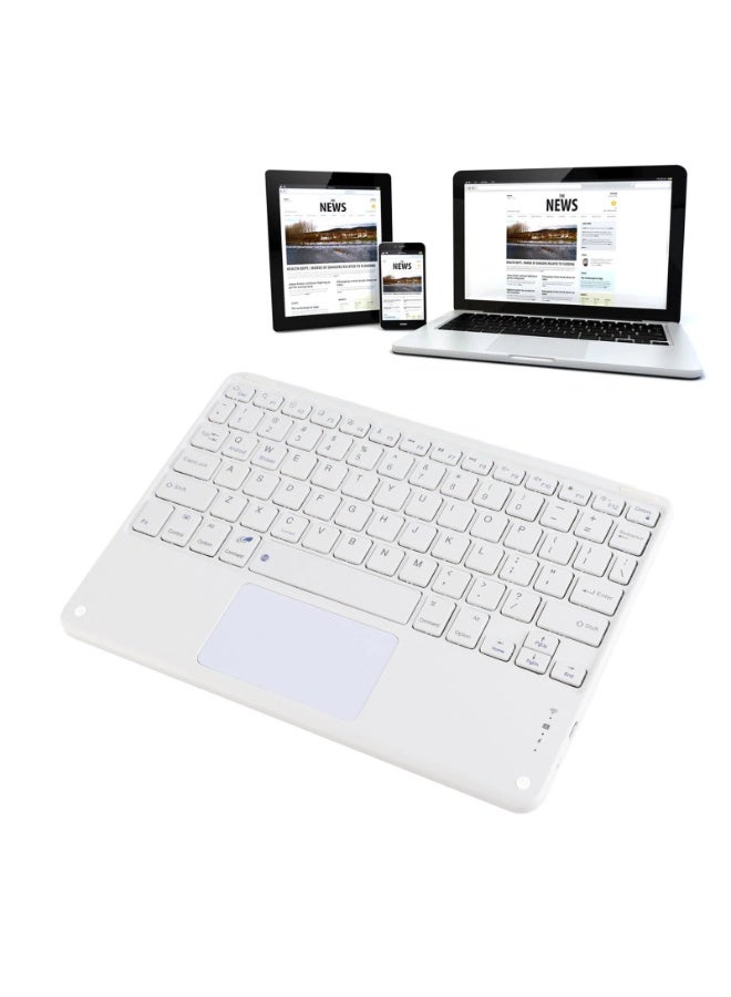 BOLICE BO-407 Wireless Keyboard - Ultra-Slim Portable Bluetooth Keyboard (Black) - Image 1