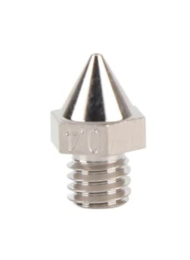 فوهة سبيكة مقواة 0.4 ملم مع طلاء النيكل للطابعة ثلاثية الأبعاد PLA ABS PETG PTU PP PC - Image 1