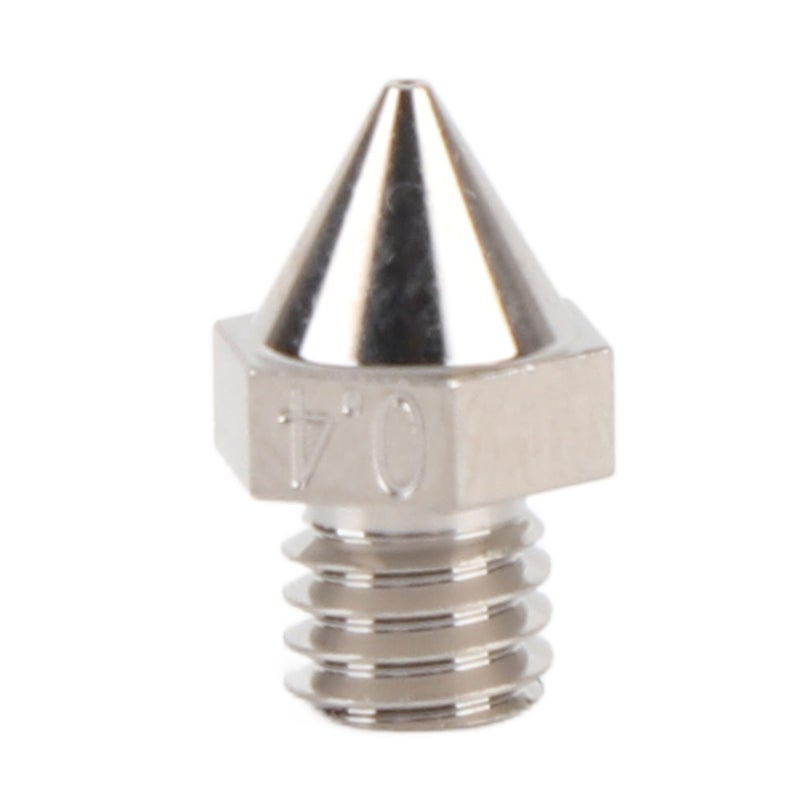 فوهة سبيكة مقواة 0.4 ملم مع طلاء النيكل للطابعة ثلاثية الأبعاد PLA ABS PETG PTU PP PC - Image 2
