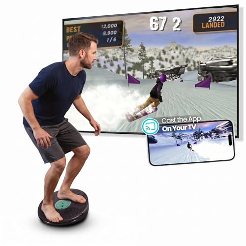GoCube GoBalance Play Smart Balance Board Game with Bluetooth Motion Sensors Professional Wobble Board with 12 Interactive Games for Fun Balance training and Home Gym Workout - Image 1