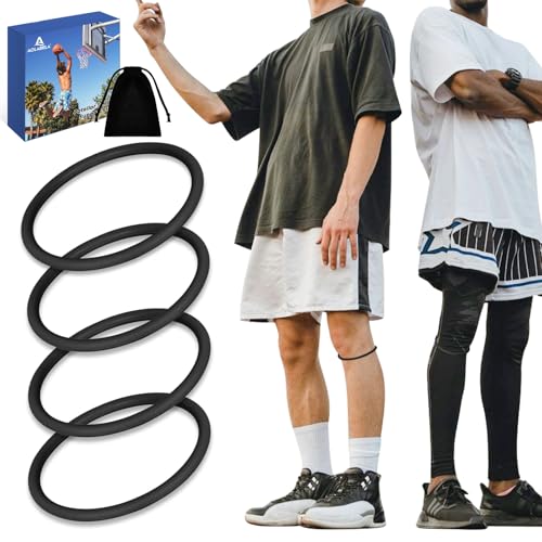 Aolabela 2PCS Patellar Tendon Knee Strap Knee Band for Knee Pain Relief Patella Band for Basketball Running Sports Breathable Patellar Tendon Support Strap (Black + Black) - Image 1