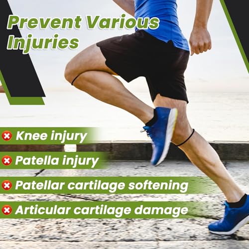Aolabela 2PCS Patellar Tendon Knee Strap Knee Band for Knee Pain Relief Patella Band for Basketball Running Sports Breathable Patellar Tendon Support Strap (Black + Black) - Image 5