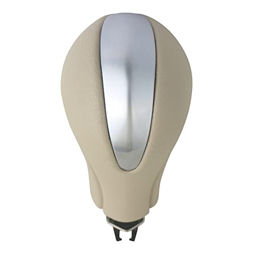 APPERFiT Gear Shift Knob for Automatic Transmission Gear Shifter 34910-1LA6C Compatible with Infiniti EX35 FX35 FX50 G25 G35 G37 Q60 QX50 QX56 QX70 Beige & Silver - Image 4