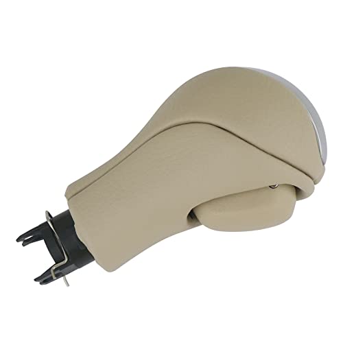 APPERFiT Gear Shift Knob for Automatic Transmission Gear Shifter 34910-1LA6C Compatible with Infiniti EX35 FX35 FX50 G25 G35 G37 Q60 QX50 QX56 QX70 Beige & Silver - Image 3