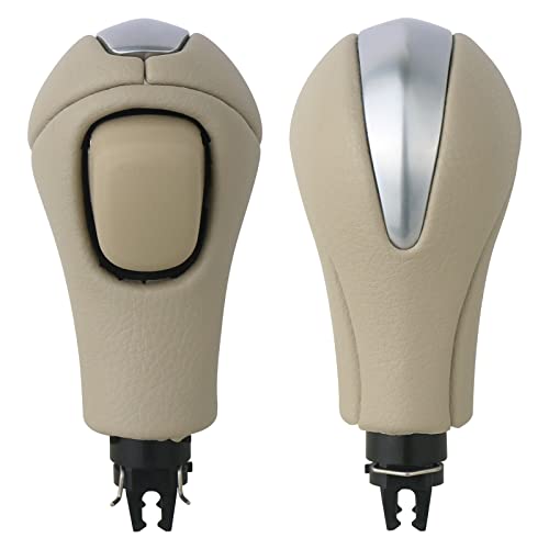 APPERFiT Gear Shift Knob for Automatic Transmission Gear Shifter 34910-1LA6C Compatible with Infiniti EX35 FX35 FX50 G25 G35 G37 Q60 QX50 QX56 QX70 Beige & Silver - Image 5