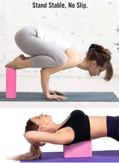 ISHWAZ Premium High Density EVA Foam Yoga Block For Yoga, Pilates, Meditation, Fitness Exercise, Aid Balance, Support and Deepen Poses, Beveled Edges and Non-Slip Makes It Extra Comfortable  - Image 3
