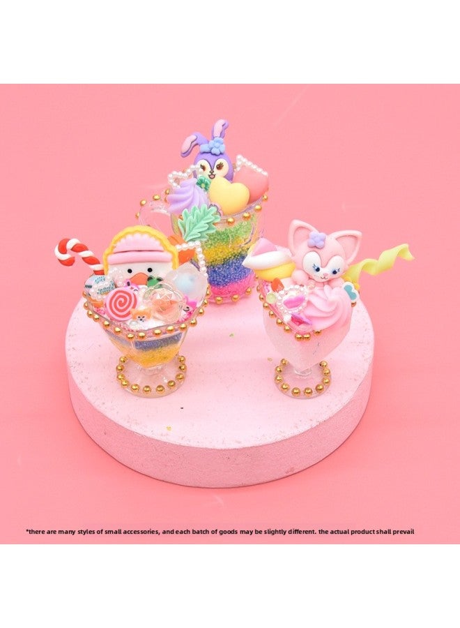 Special Offer Diy Mini Ice Cream Cup Children's Handmade Material Bag Simulation Ice Cream Dessert Cup Suit Girls
