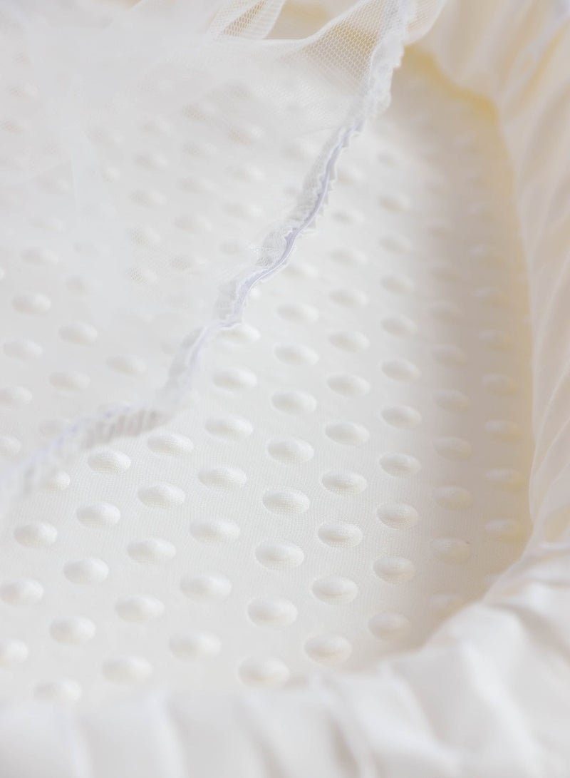FUN MOMENT Ultra-soft and breathable new born sponge bed net 75×50×6cm - Image 4
