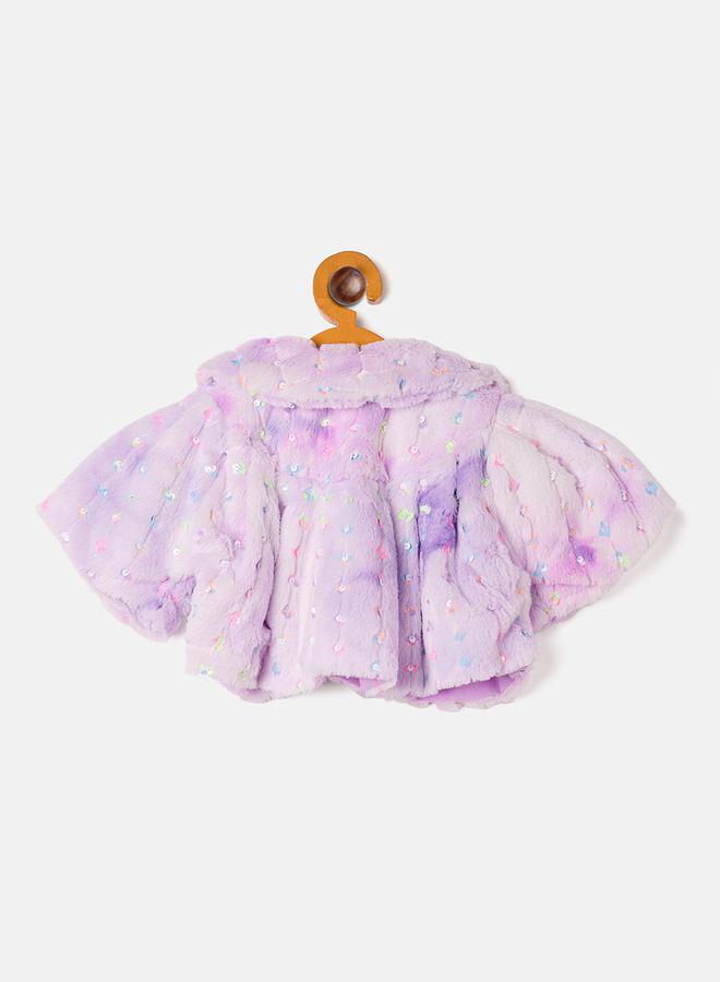 Stylo Bug Embellished Faux Fur Finish Shrug - Image 3