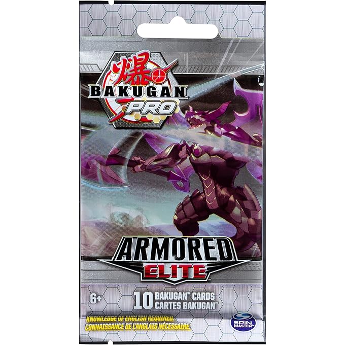 BAKUGAN Pro, Armored Elite Booster Pack with 10 Collectible Trading Cards, for Ages 6 and Up - Image 4