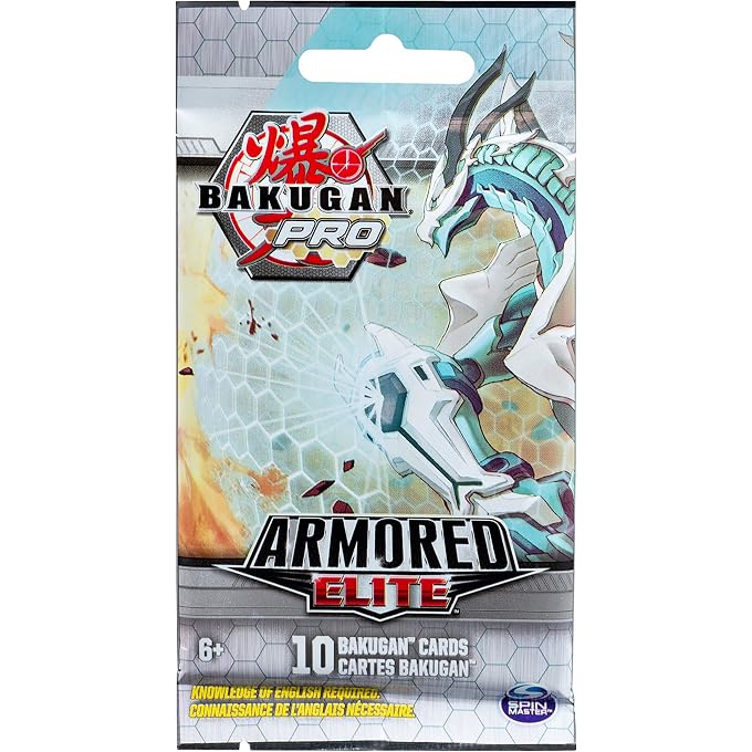 BAKUGAN Pro, Armored Elite Booster Pack with 10 Collectible Trading Cards, for Ages 6 and Up - Image 2