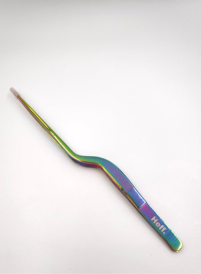 Heff 8’ inch Offset tweezer (Metallic Rainbow) - Image 2