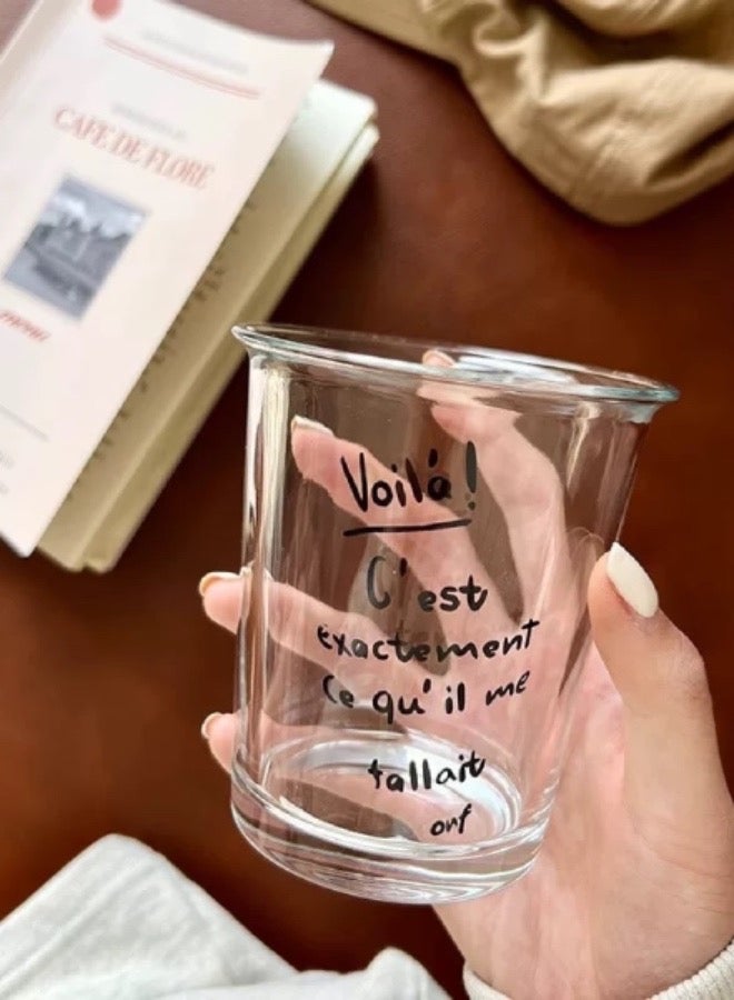 Lesha （Black words）10.15oz Coffee cup, Ice coffee cup, Water cup, Tea  cup, Ins glass - Image 2