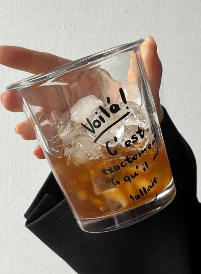 Lesha （Black words）10.15oz Coffee cup, Ice coffee cup, Water cup, Tea  cup, Ins glass - Image 5