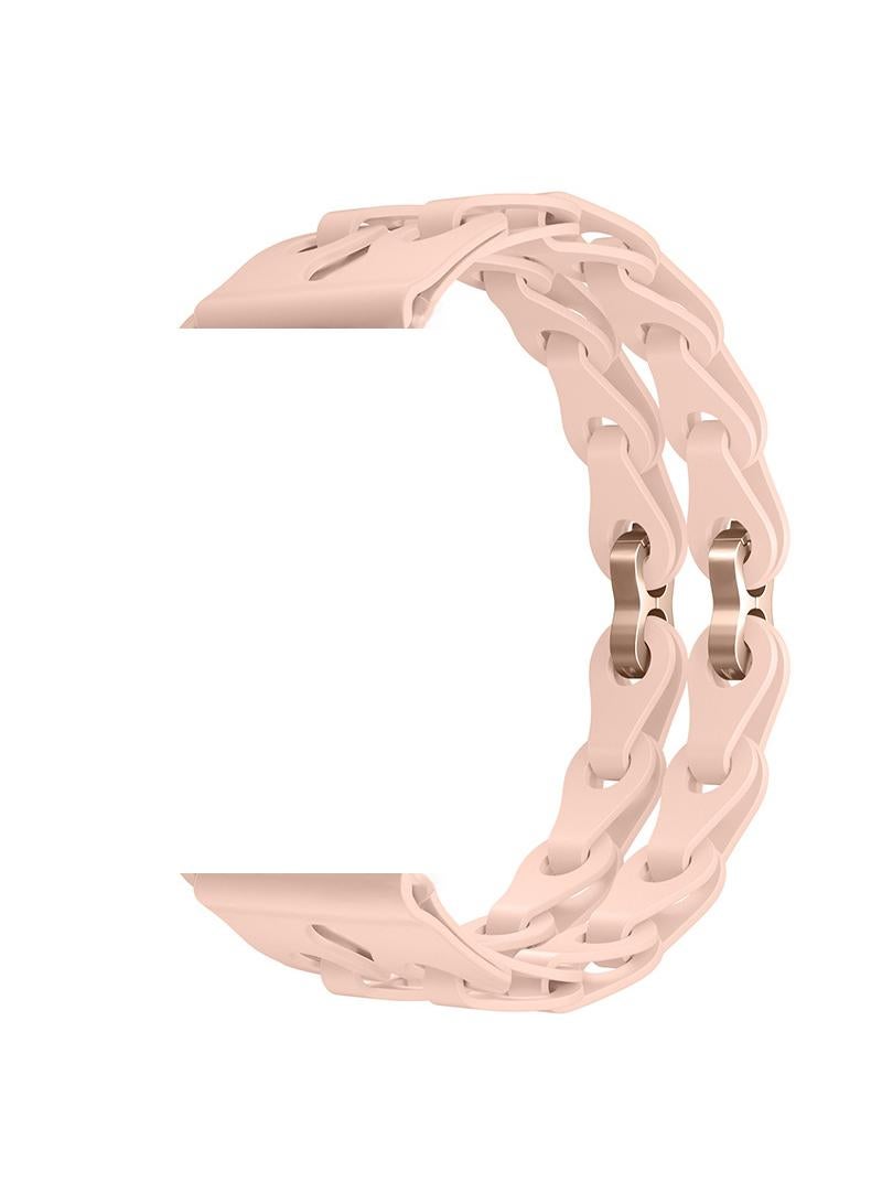 Y&D For Apple 42/44/45/49mm Fashion Hollow Silicone Bracelet Strap - Image 1