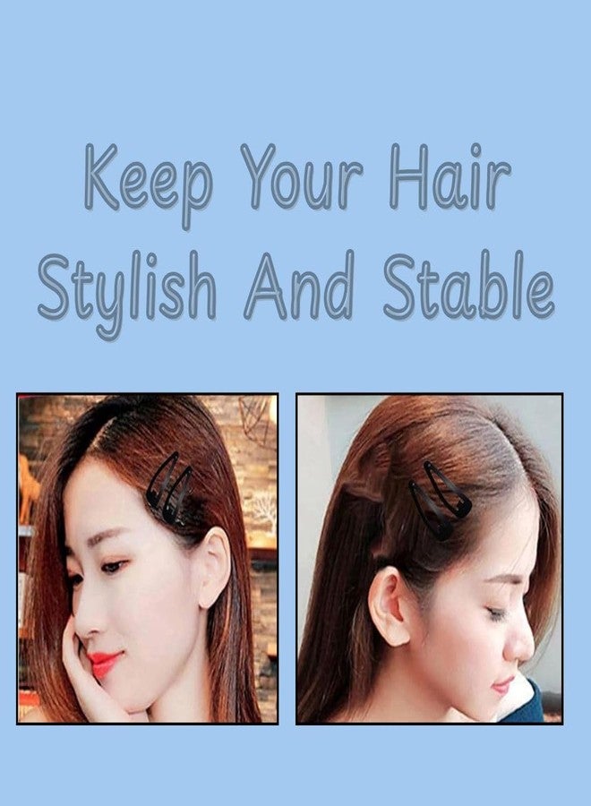ZAPAKA Black Tik-Tak Small 3 cm Hair Clips for Girls 36 PCS Tic tac Snap Clips | Non-Slip Black Metal Hair Pins for Women | Hair Accessories for Kids 3 CM - Image 4