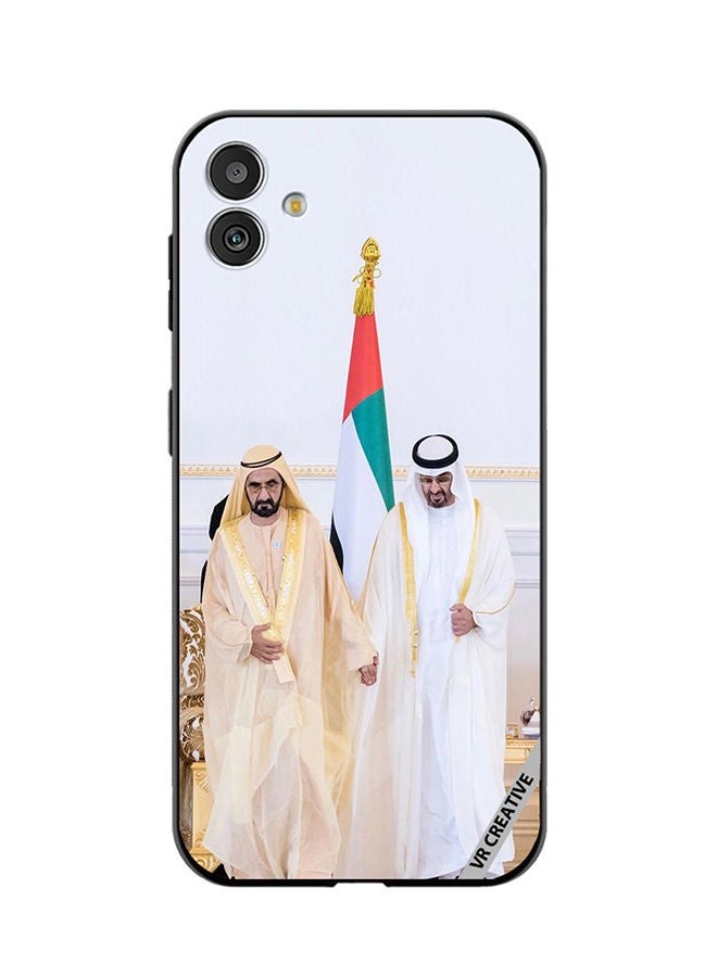 VR CREATIVE Protective Case Cover For Samsung Galaxy F14 Sheikh Mohamed Bin Zayed Al Nahyan And Sheikh Mohammed Bin Rashid Al Maktoum Design Multicolour - Image 1